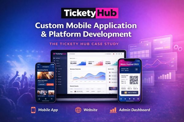 Custom Mobile Application & Platform Development: The Tickety Hub Case Study